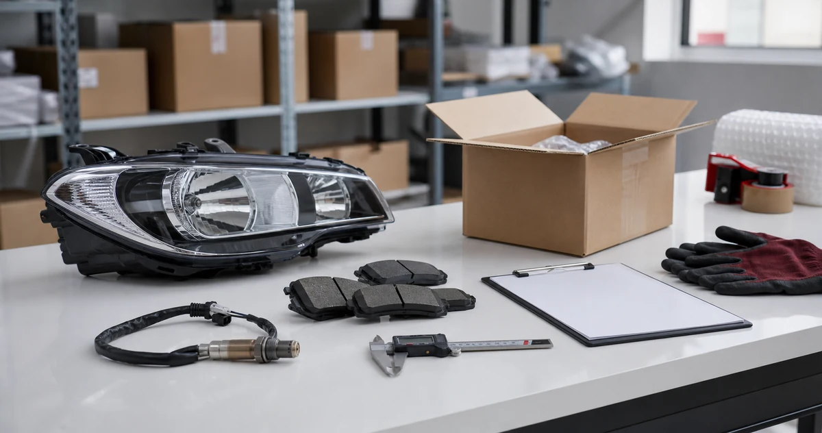 Auto parts inspection and export coordination workspace